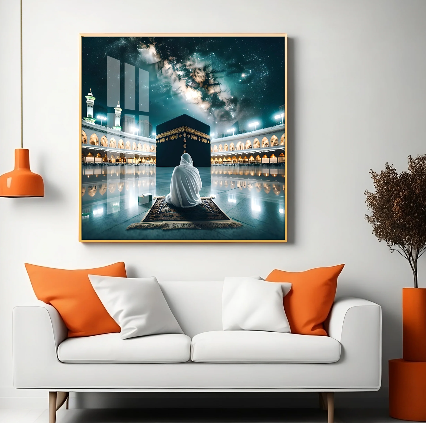 Kaaba Mecca Premium Acrylic Square Wall Art