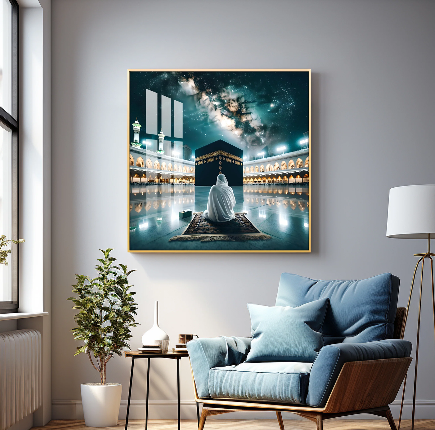 Kaaba Mecca Premium Acrylic Square Wall Art