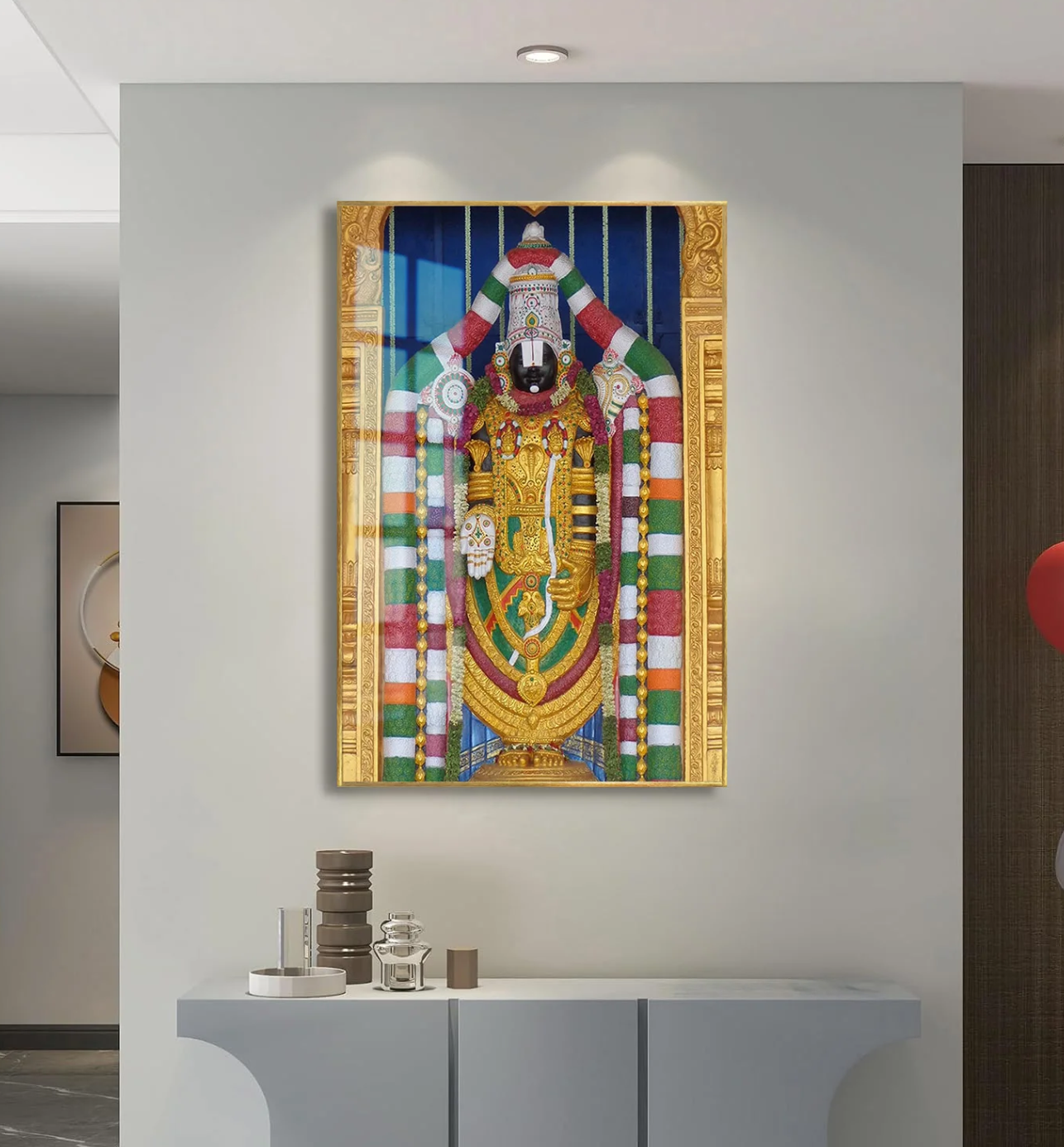YF Eternal Shree Venkateshwara Acrylic Canvas Painting