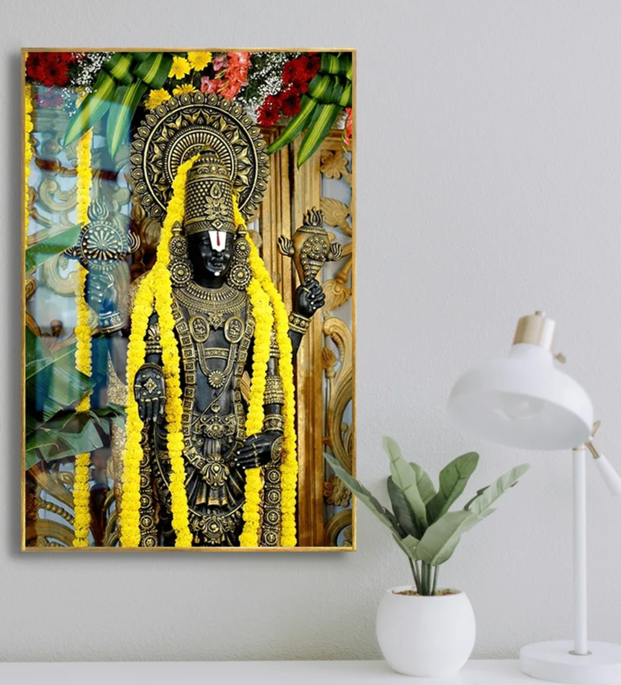 YF Lord Govinda Venkateshwara Acrylic Painting