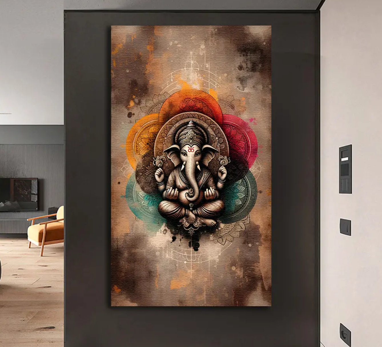 YF Ethnic Look Ganesha Ji Painting