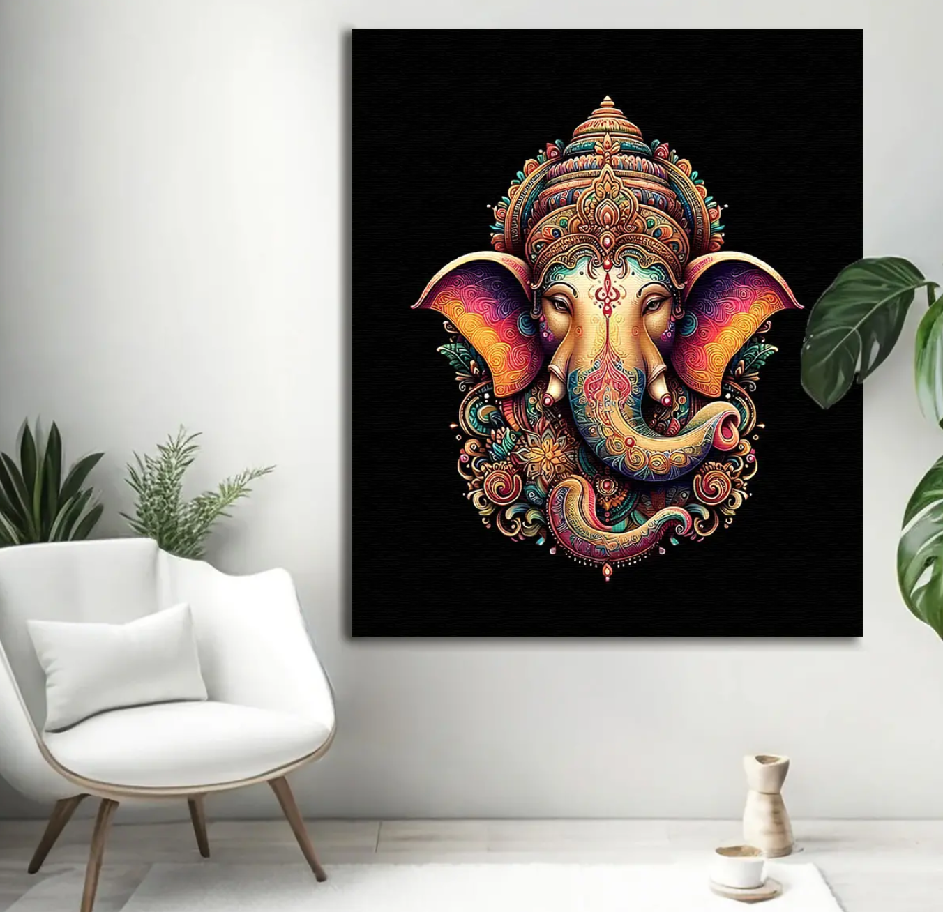 YF Modern Abstract Ganesha Painting
