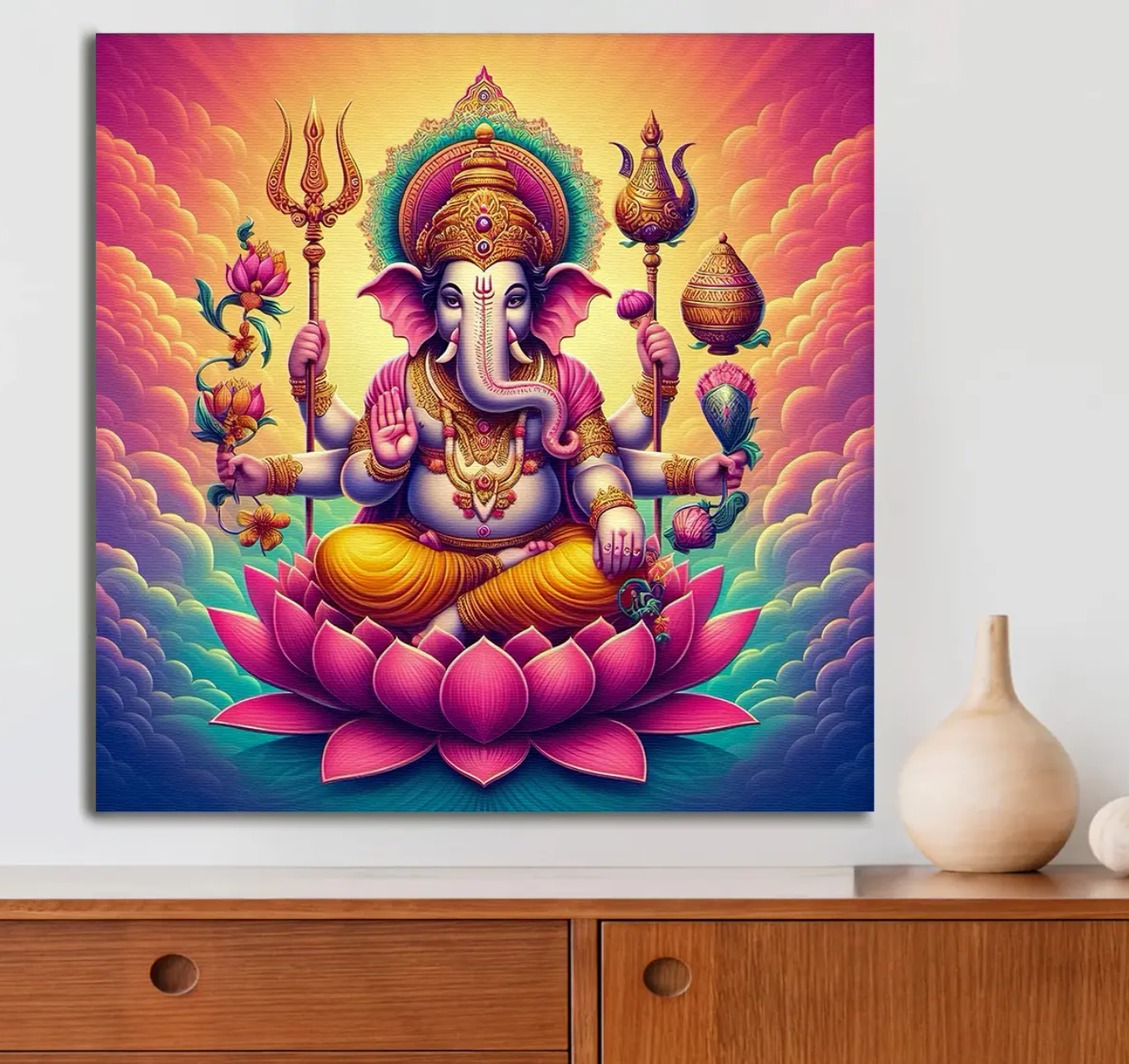 YF Modern Majestic Ganpati Art
