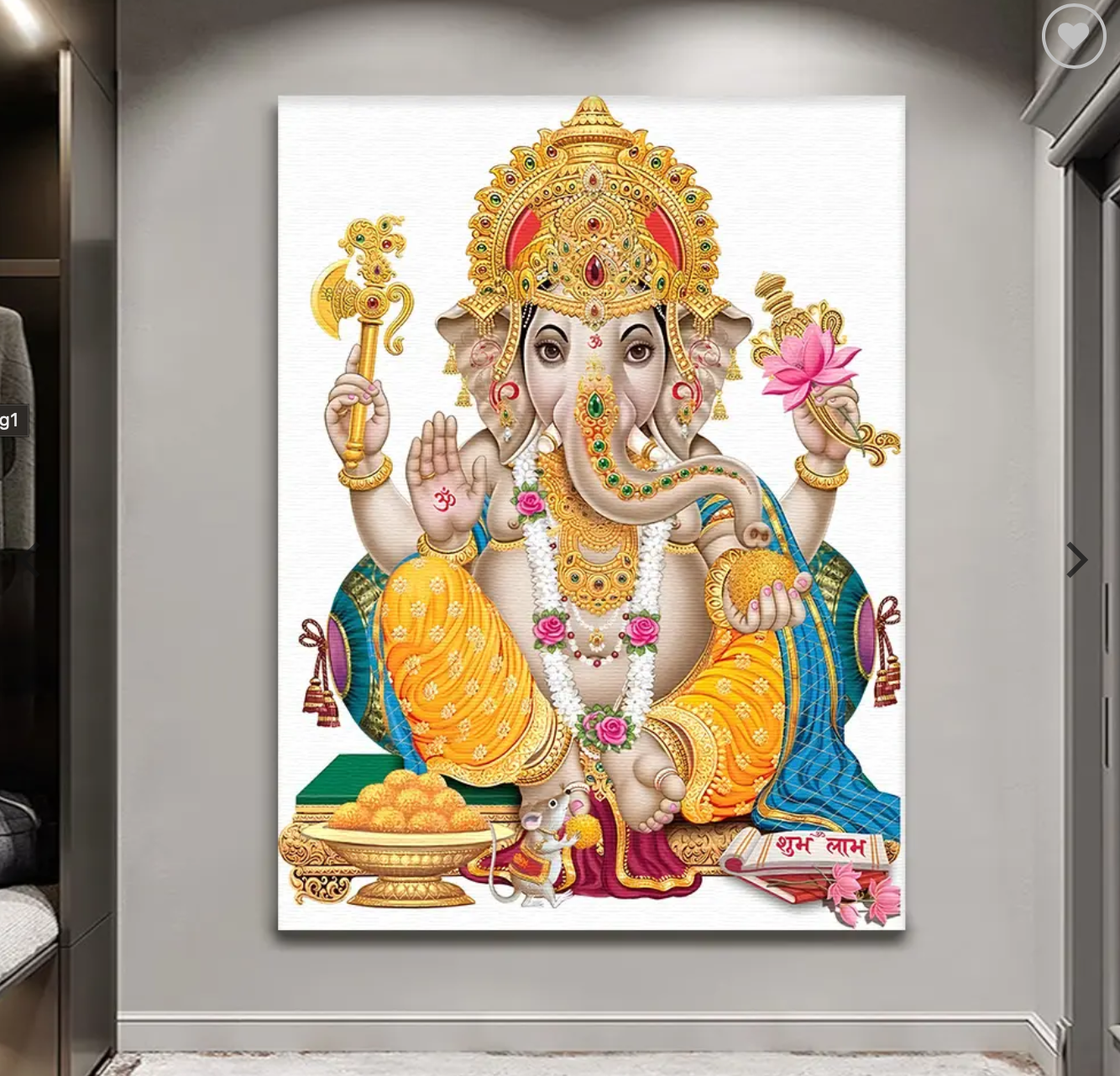 YF Traditional Ethnic Ganesha Painting
