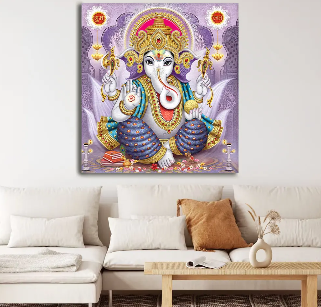 YF Traditional Look Ganesha Painting
