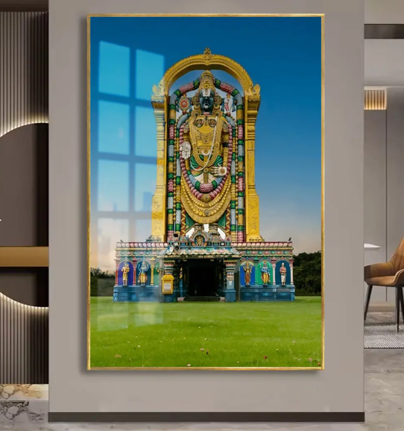 YF Traditional Shree Venkateshwara Ji Acrylic Canvas Painting
