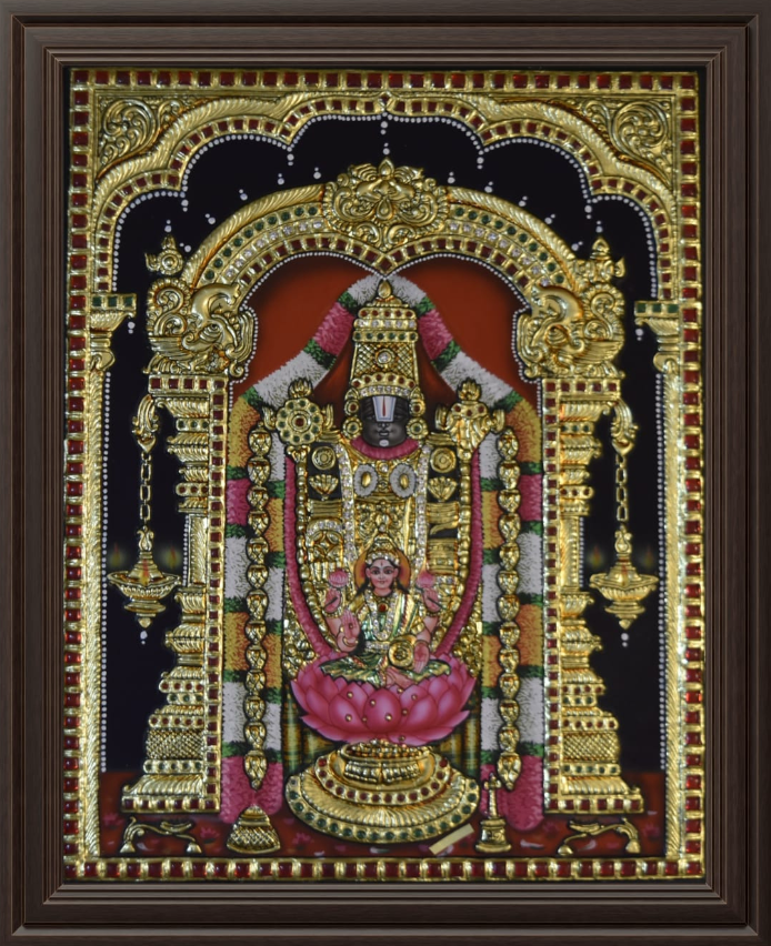 ATP Balaji Flat Tanjore Painting