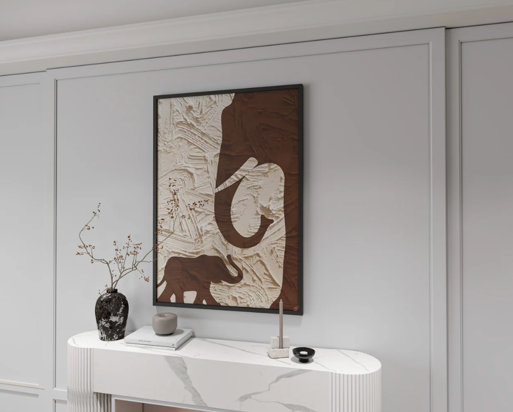 AWA - abstract Elephant 3D wall art