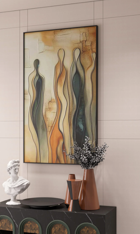 AWA - abstract Human 3D wall art