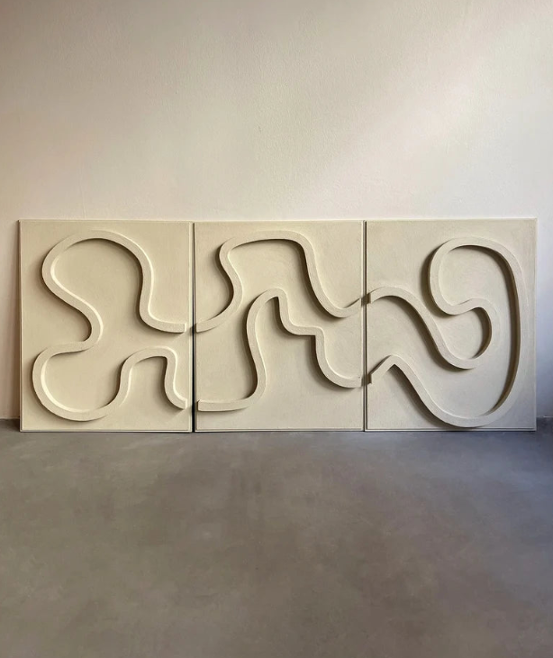 AWA - Abstract modern texture wall art(Set of 3).