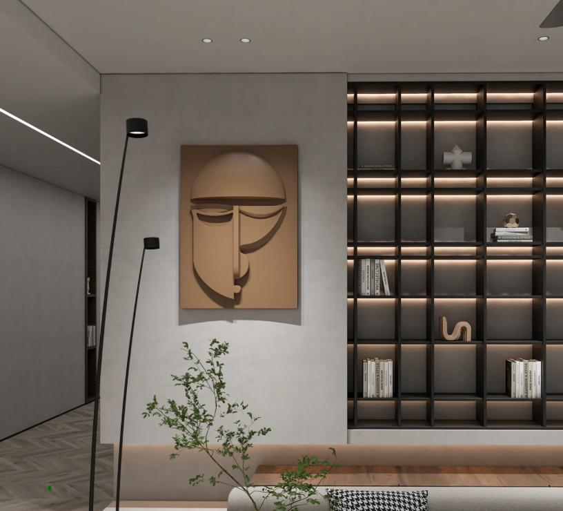 AWA - Minimalist modern 3D face wall art