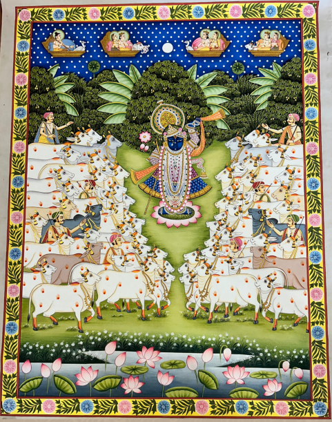 YS - Gopastmi Subject Pichwai Painting