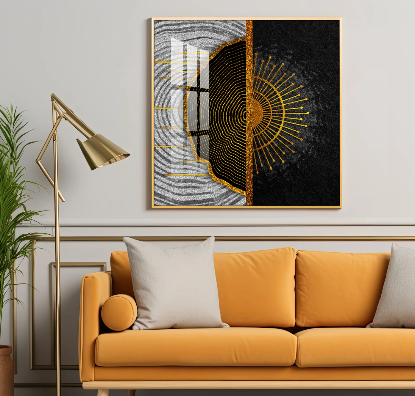 Floral Premium Acrylic Square Wall Art