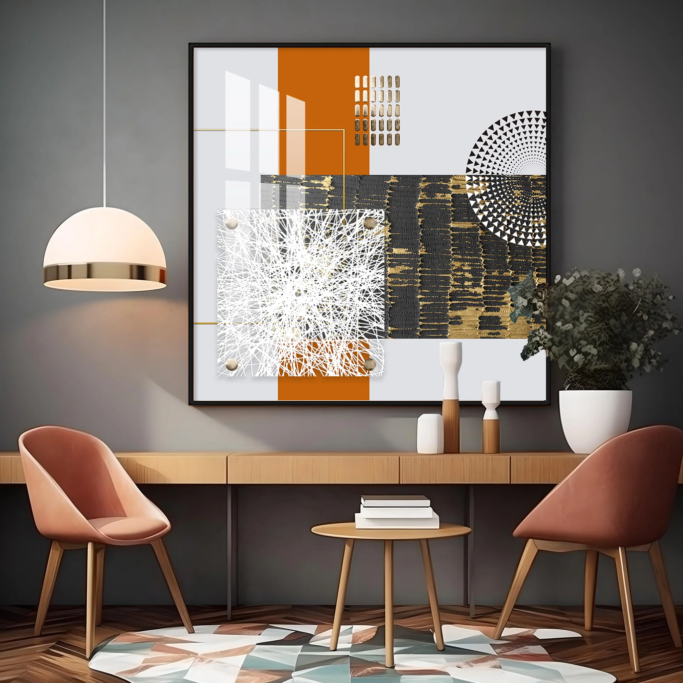 Modern Aesthetics Premium Acrylic Square Wall Art
