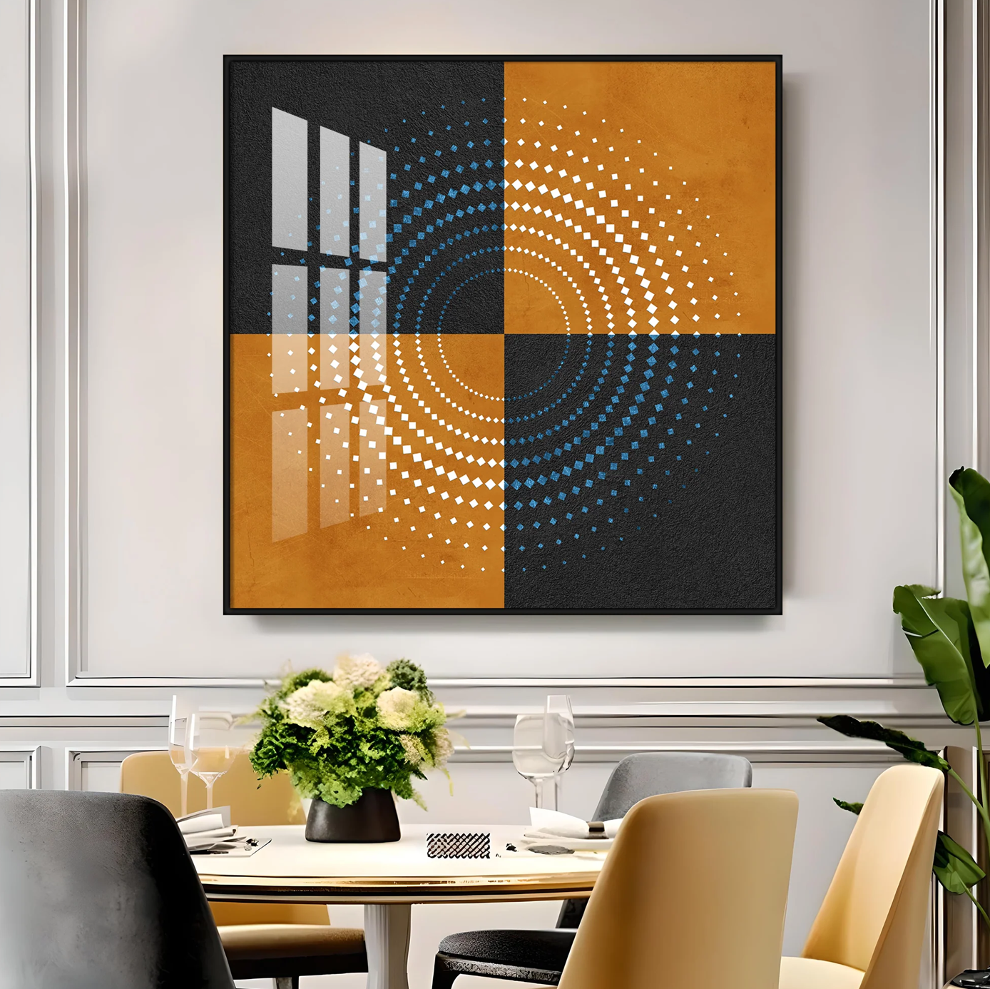 Aboriginal Symbols Acrylic Square Wall Art
