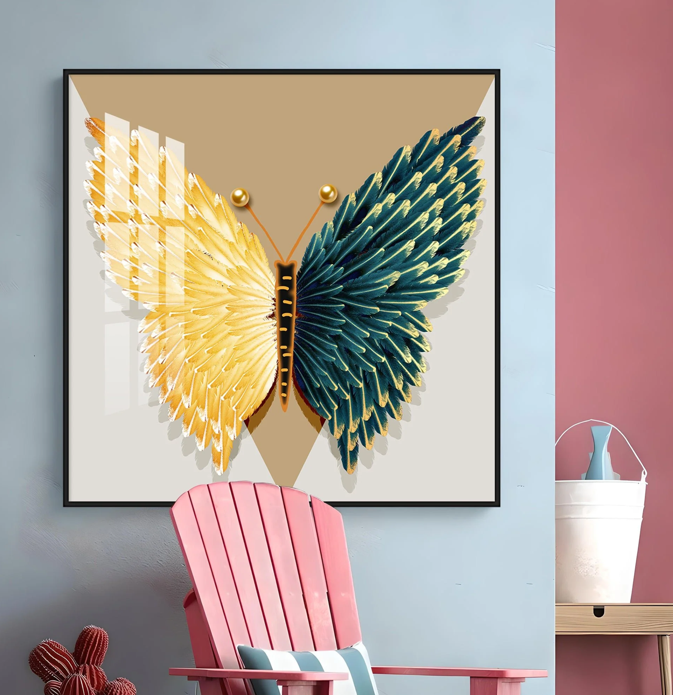 Majestic Monarch Premium Square Wall Art