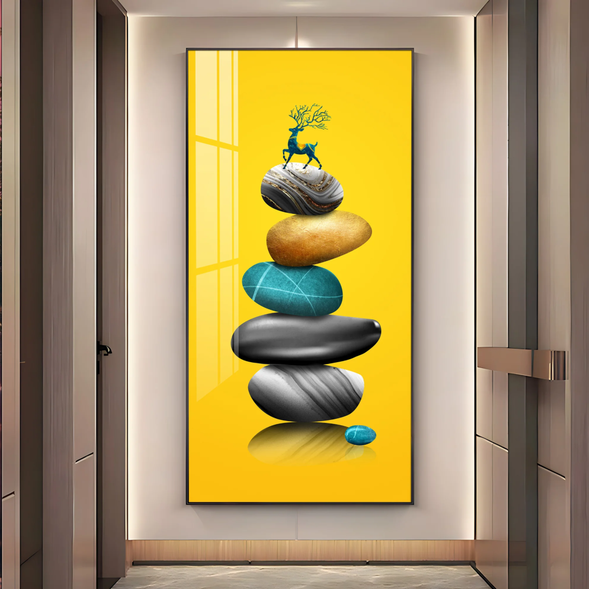 Fortune Stones Premium Acrylic Vertical Wall Art