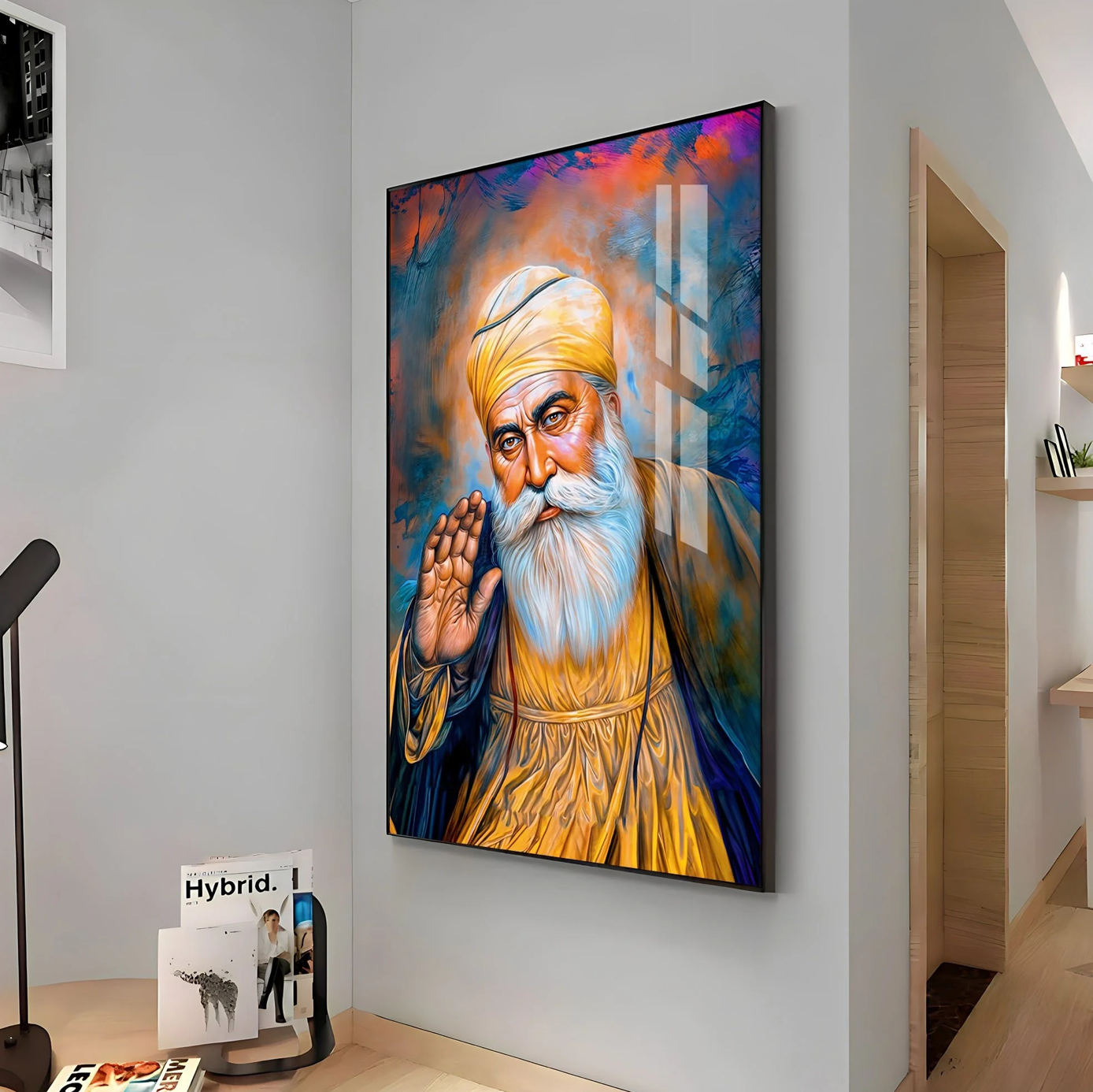 Divine Guru Ji Premium Vertical Acrylic Wall Art