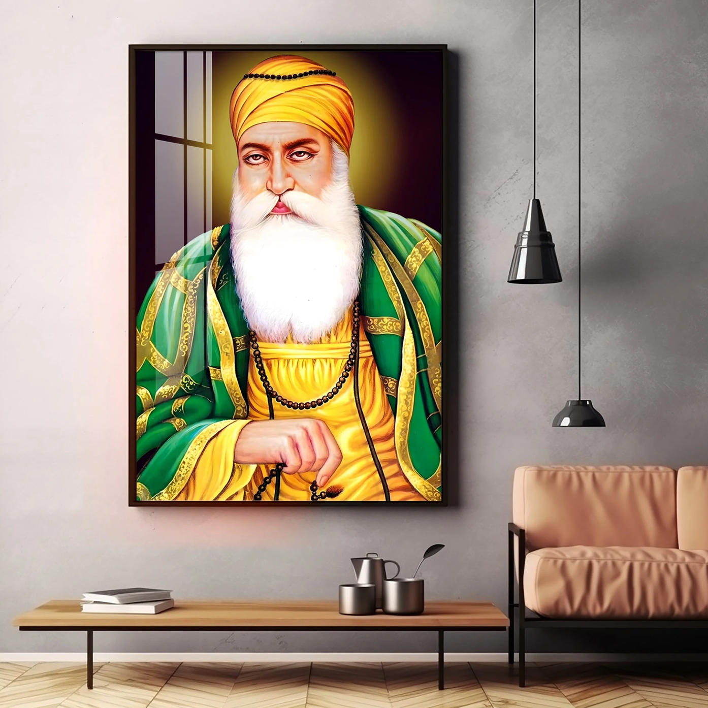 Guru Nanak Ji Premium Vertical Acrylic Wall Art
