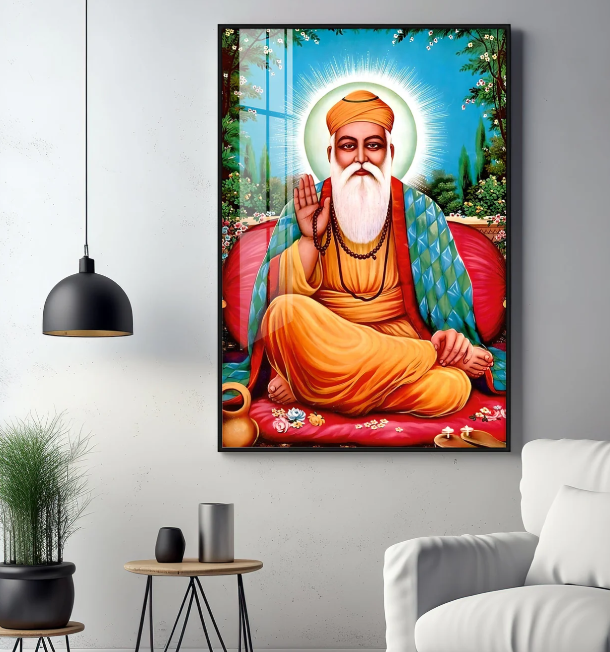 Tranquil Guru Ji Premium Vertical Acrylic Wall Art