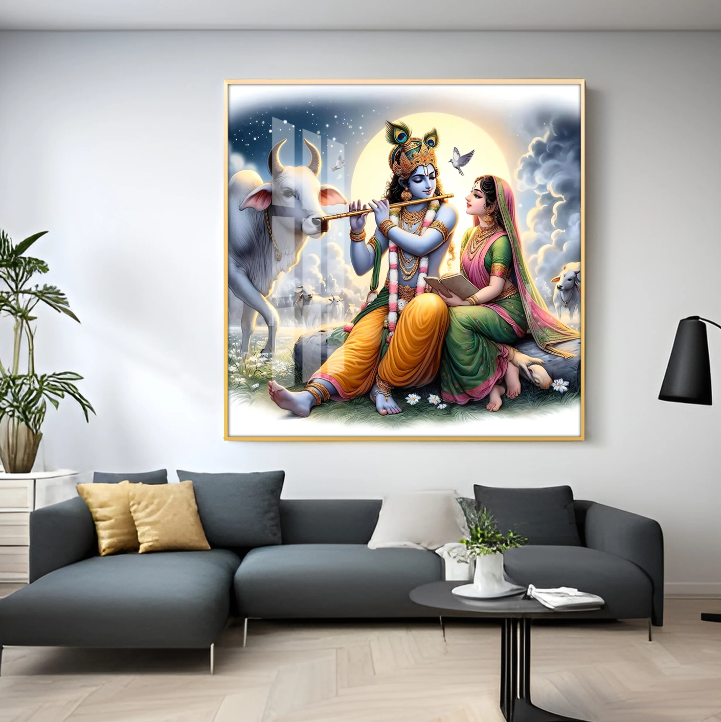 Heavenly Love Premium Acrylic Square Wall Art