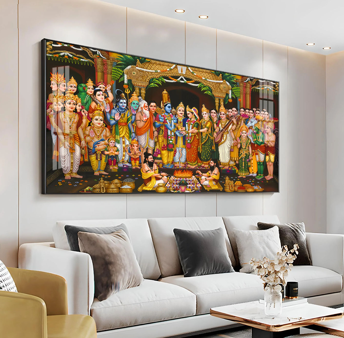 Srinivasa Kalyanam Premium Acrylic Horizontal Wall Art