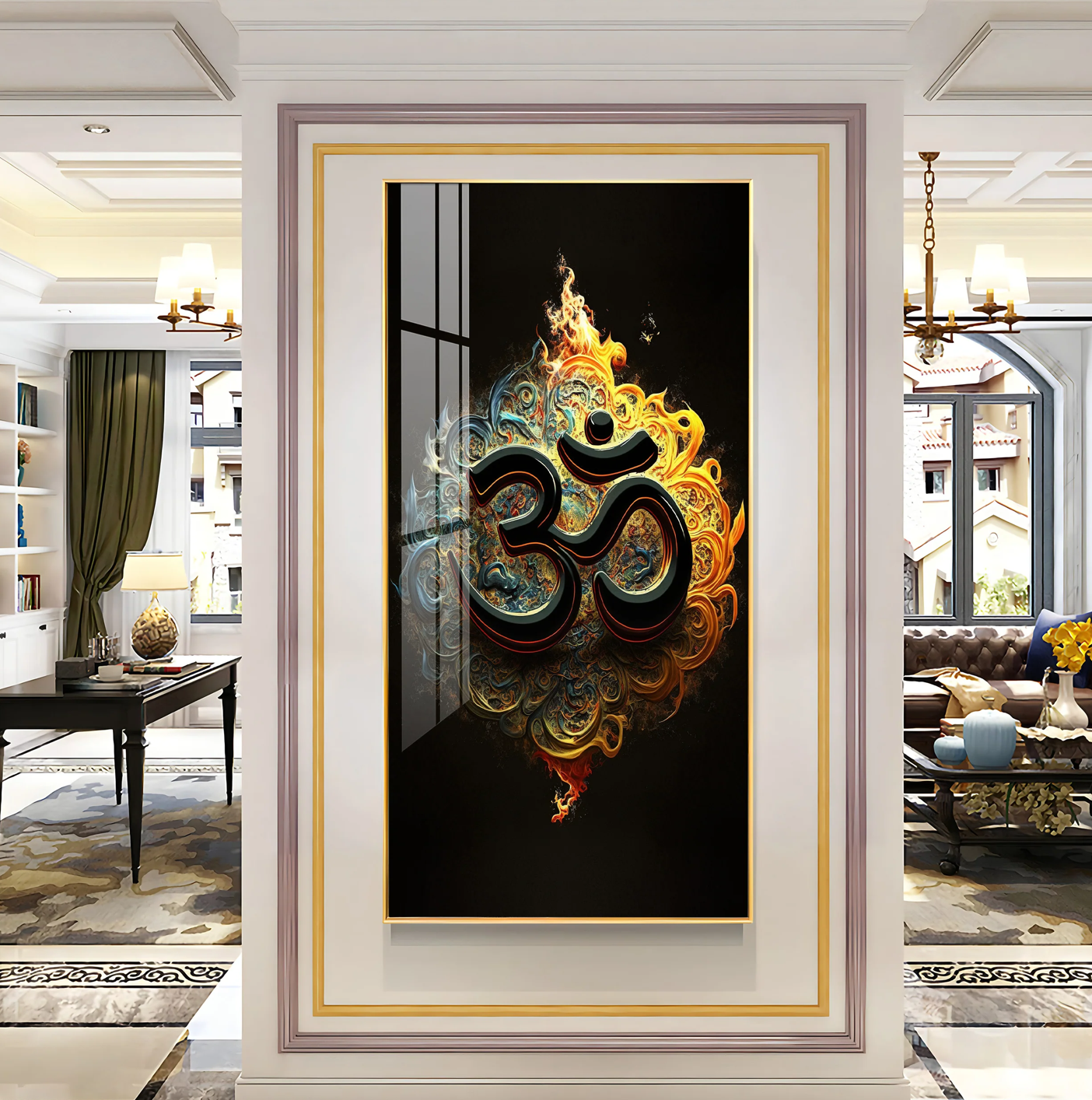 Spiritual OM Premium Acrylic Vertical Wall Art
