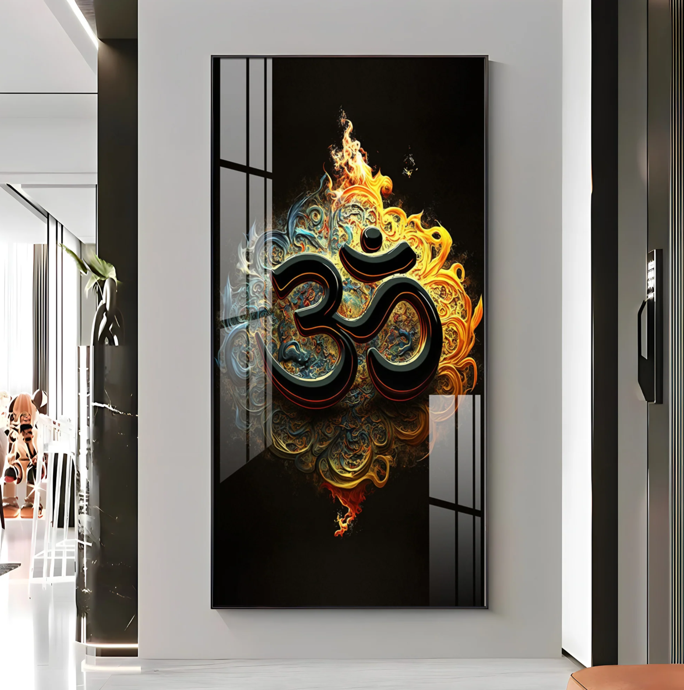 Spiritual OM Premium Acrylic Vertical Wall Art