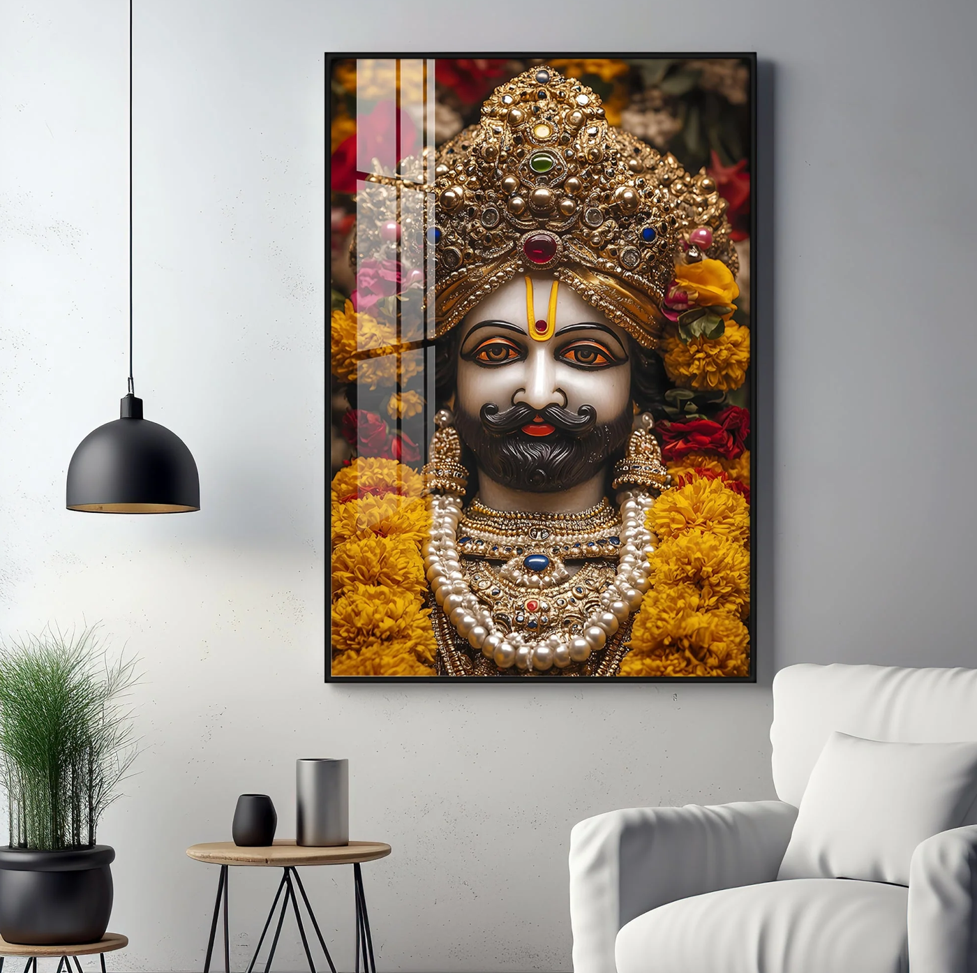 Shree Khatu Shyam Premium Vertical Acrylic Wall Art