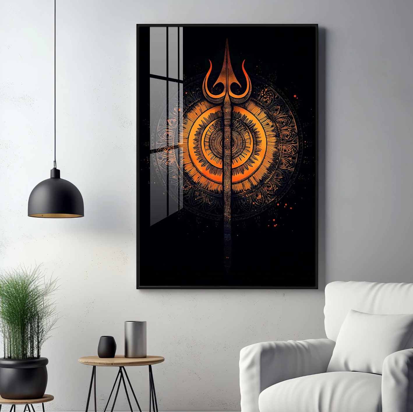 The Radiance of Shiva Premium Vertical Acrylic Wall Art