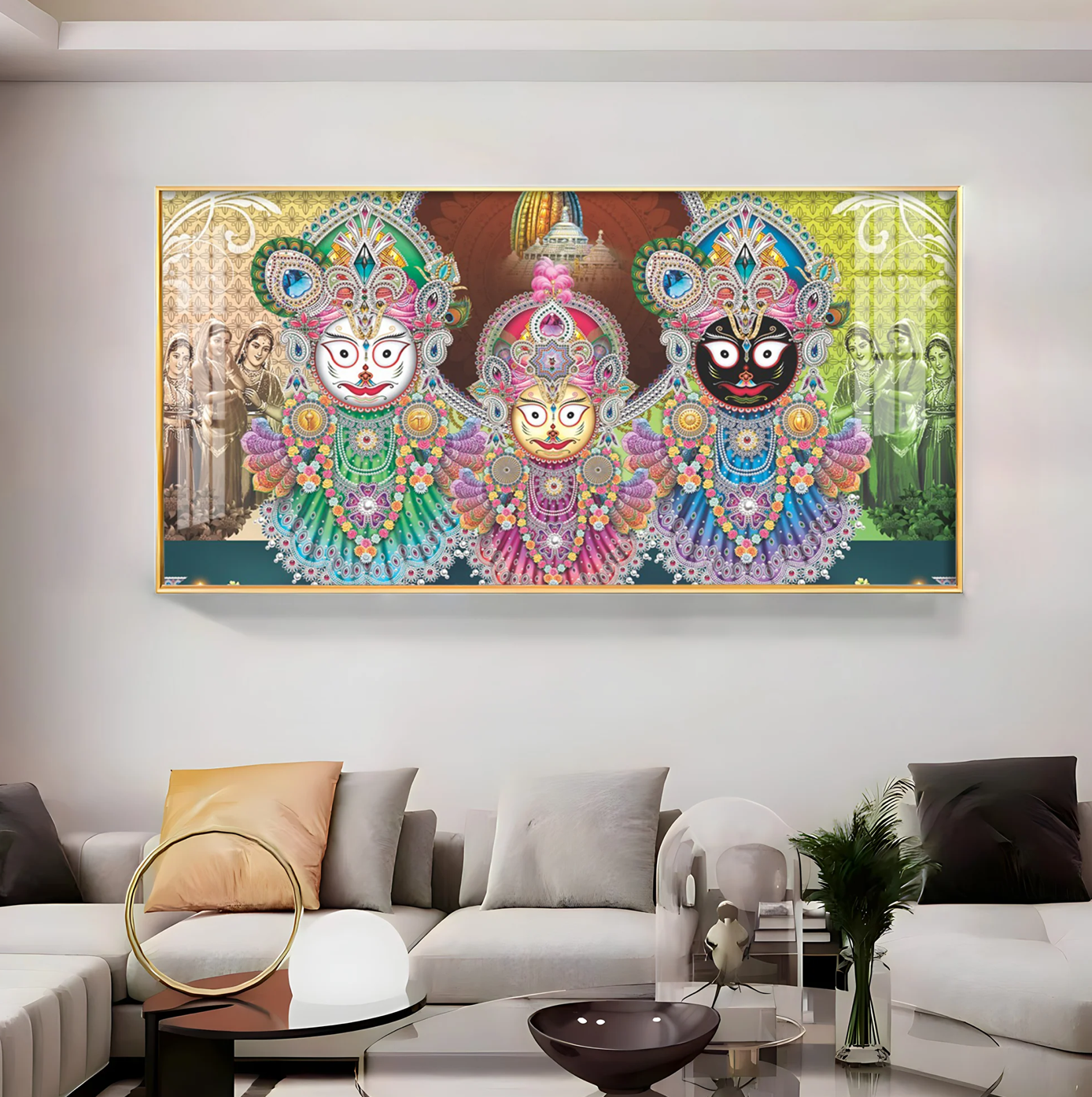 Jay Jagannatha Swami Premium Acrylic Horizontal Wall Art