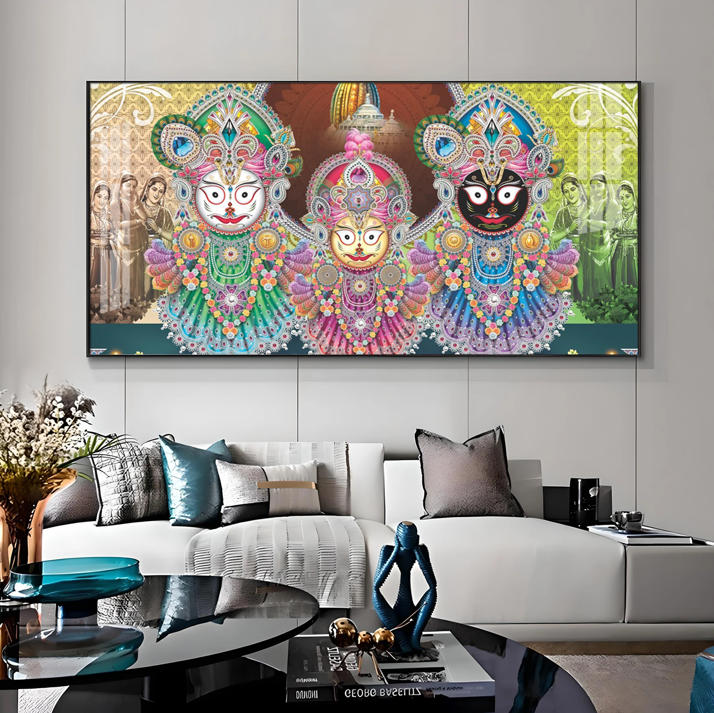 Jay Jagannatha Swami Premium Acrylic Horizontal Wall Art
