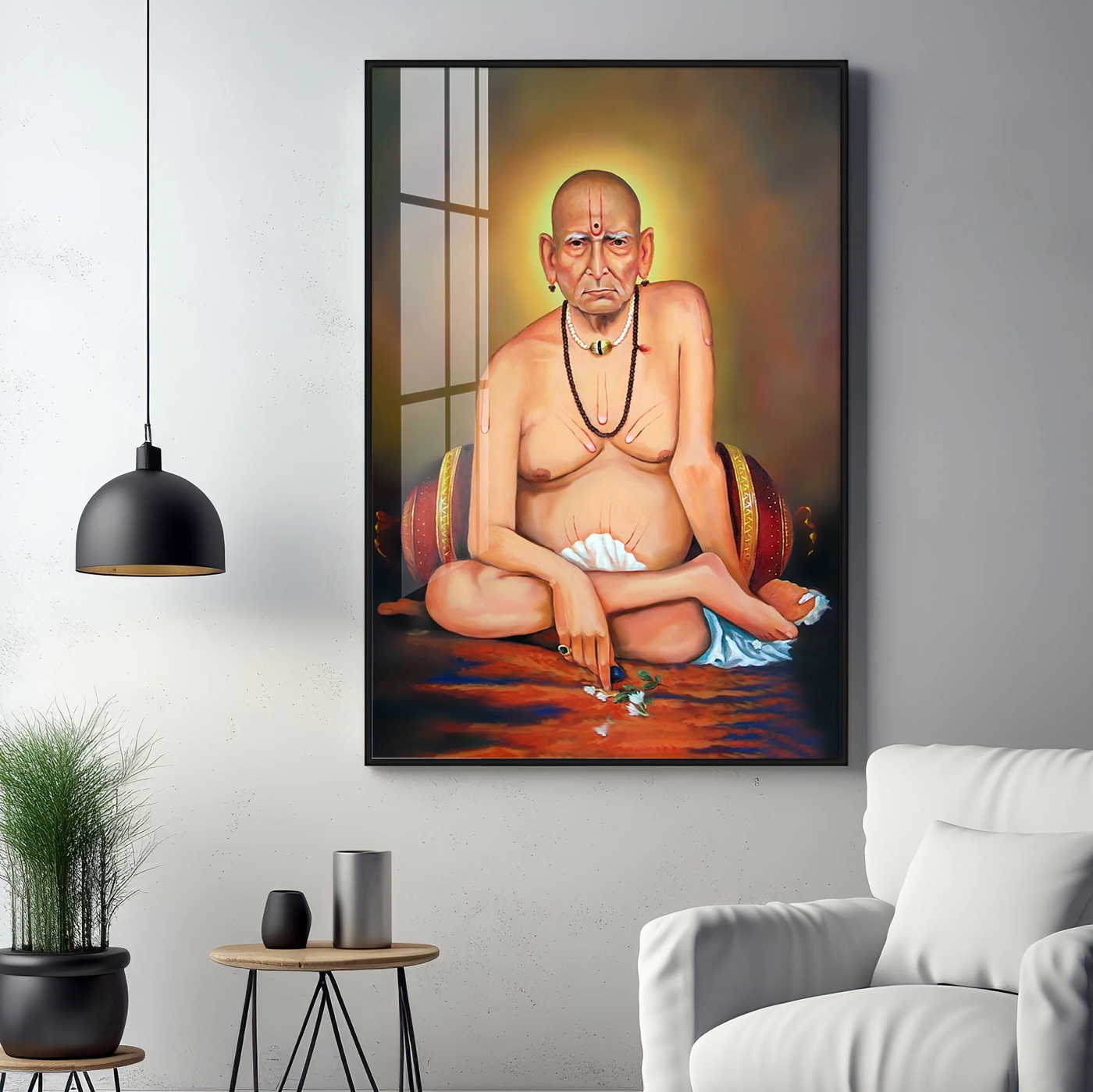 Shri Swami Samarth Baba Ji Premium Vertical Acrylic Wall Art