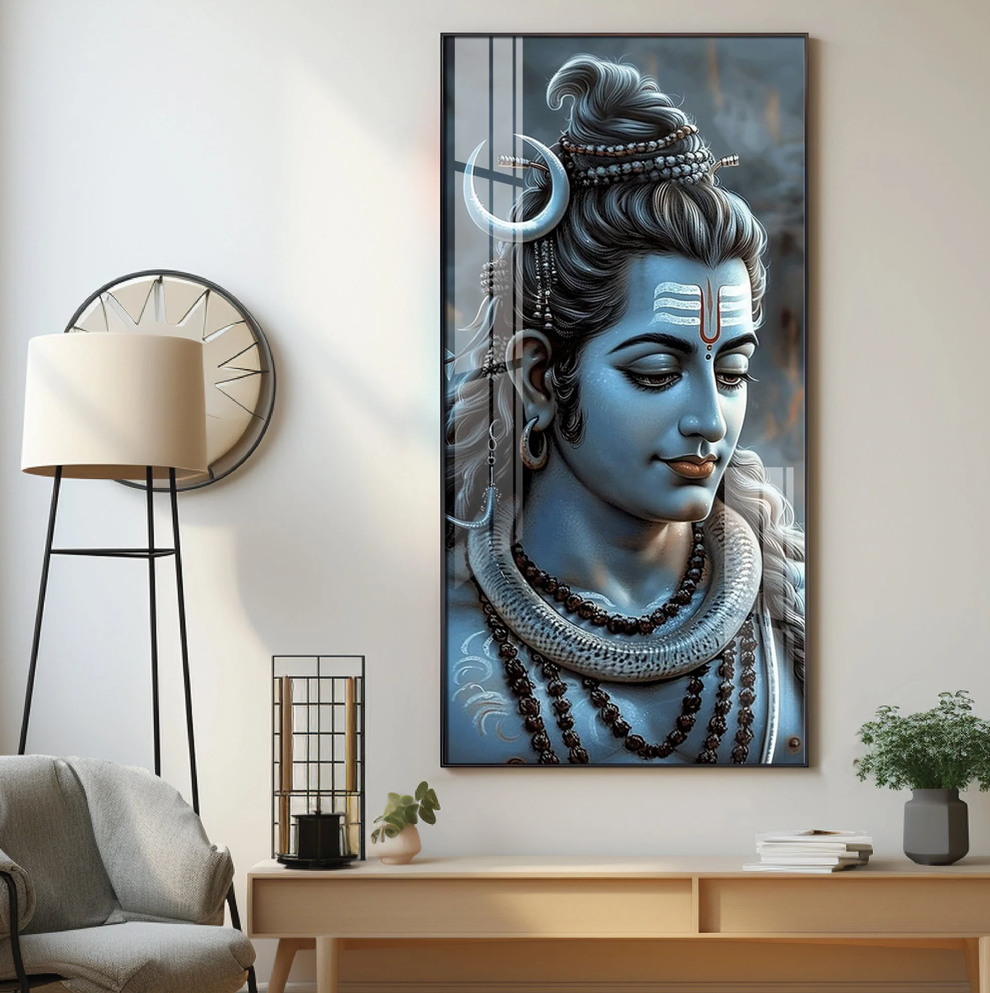 Divine Serenity Of Lord Shiva Premium Acrylic Wall Art