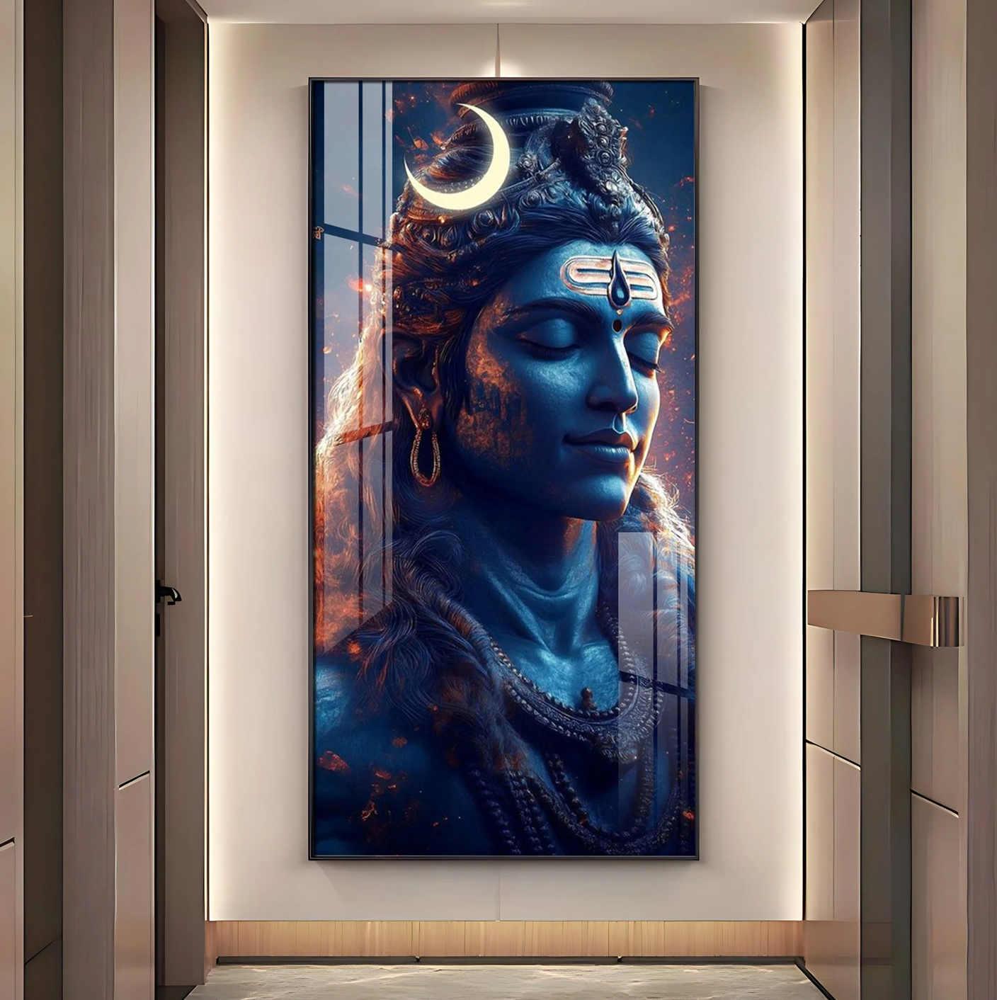 Lord Shiva Cosmic Energy Premium Acrylic Wall Art