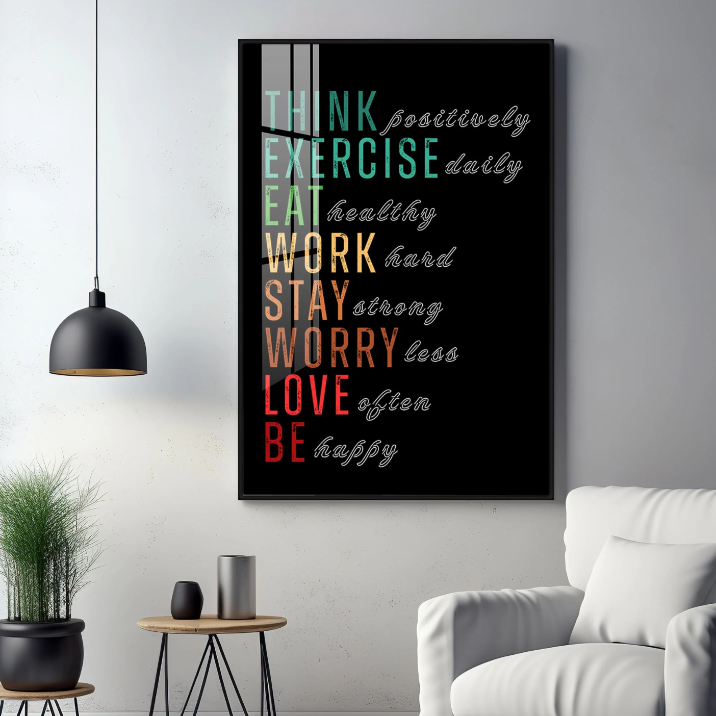 Motivational Quotes Premium Acrylic Vertical Wall Art