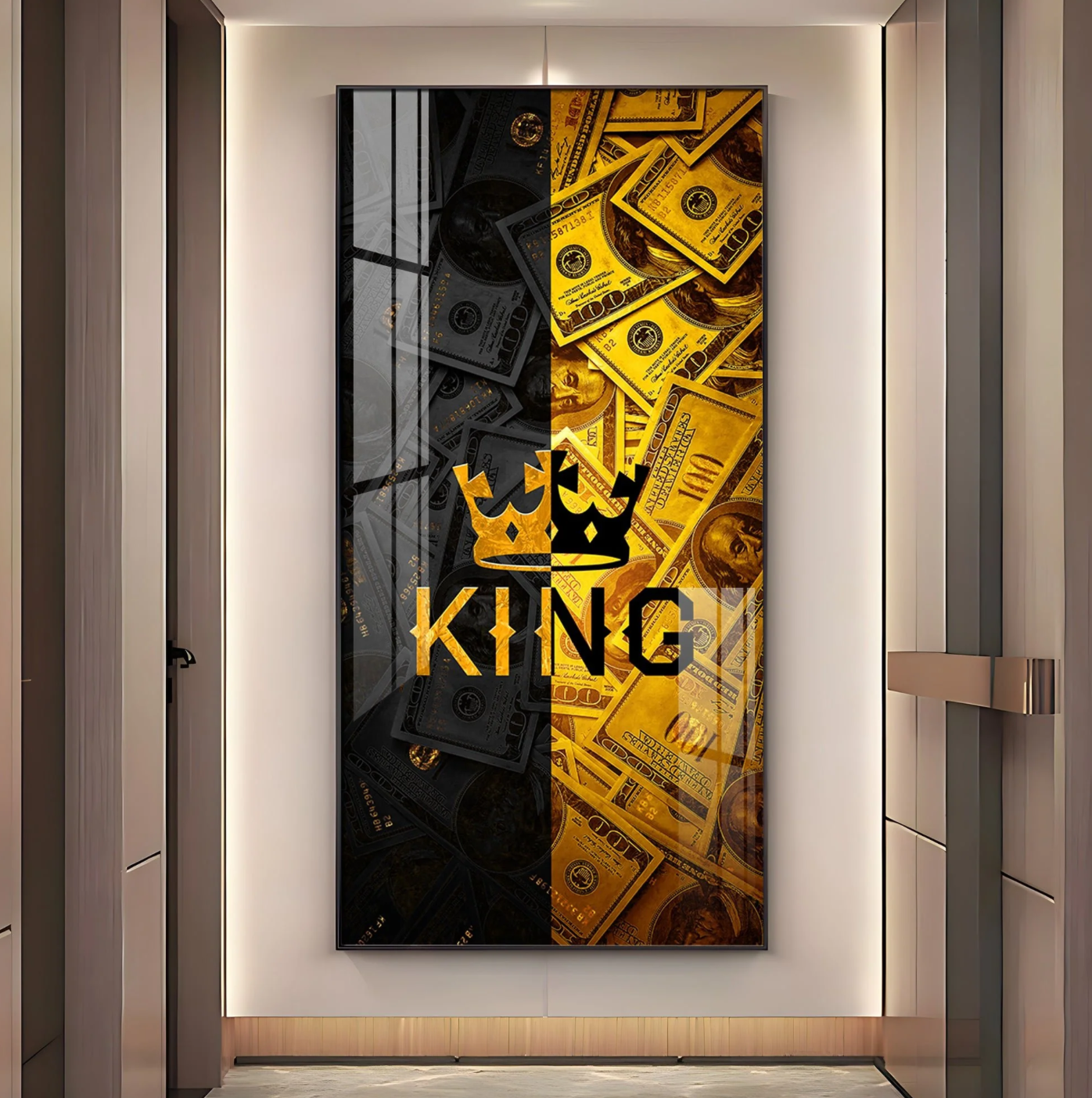 A Royal Depiction Premium Acrylic Vertical Wall Art
