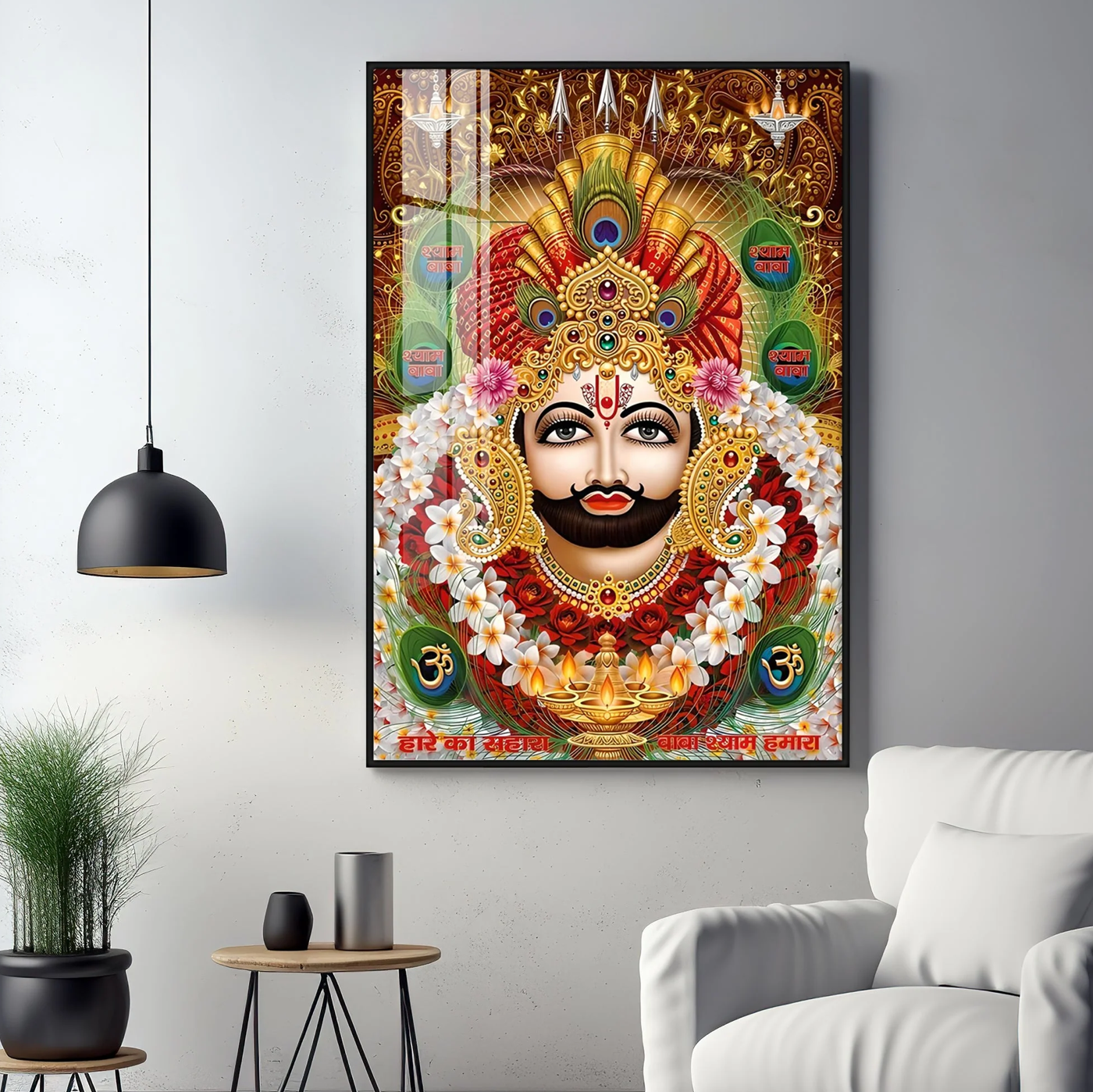 Baba Shyam Humara Premium Acrylic Vertical Wall Art