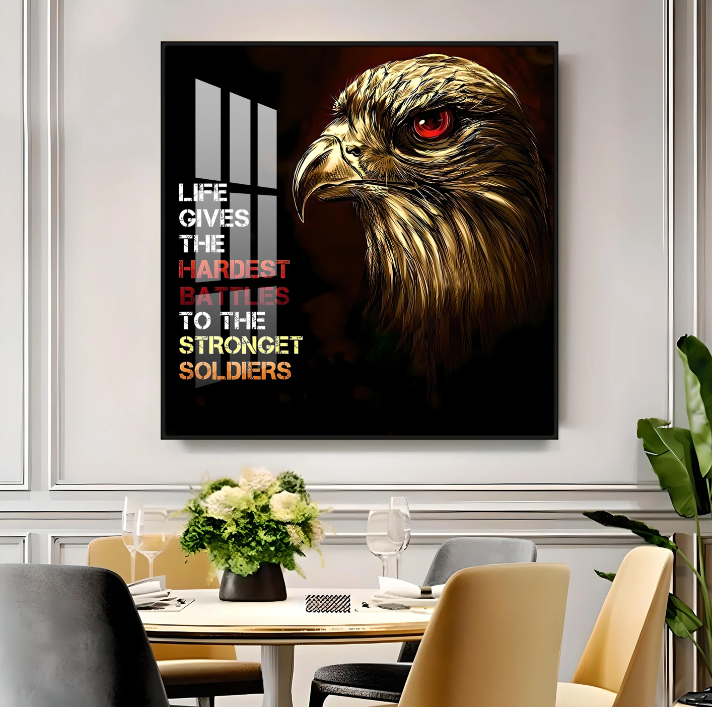 Motivational Quote Premium Acrylic Square Wall Art