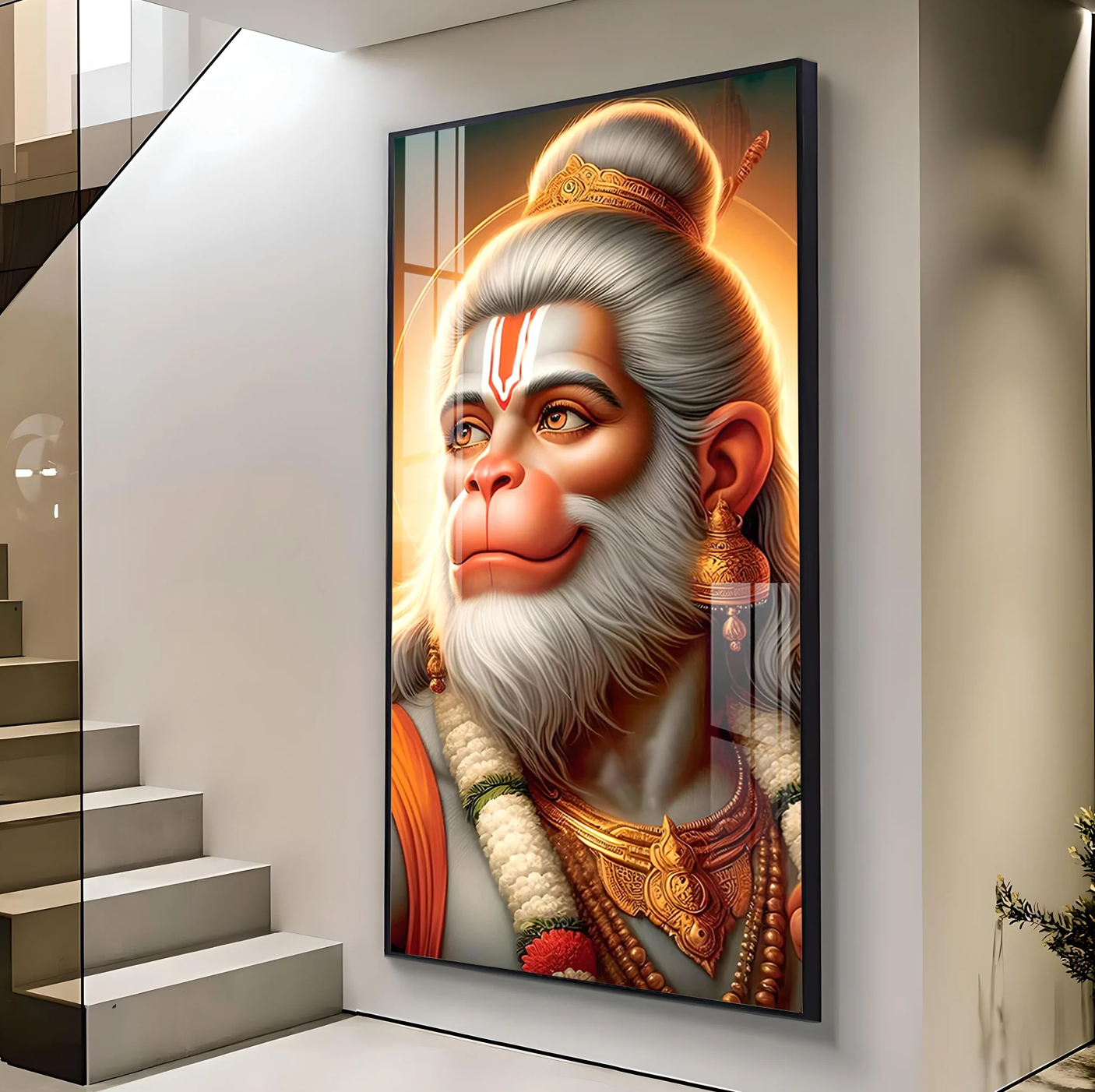 Jai Bajrang Bali Premium Acrylic Vertical Wall Art