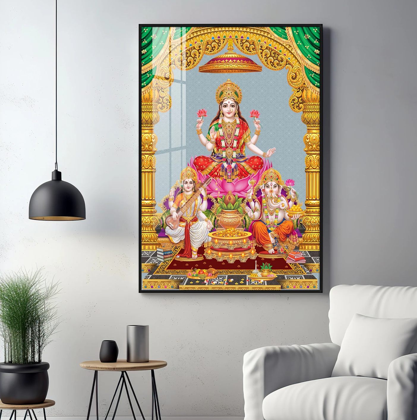 Sacred God And Goddess Premium Acrylic Vertical Wall Art