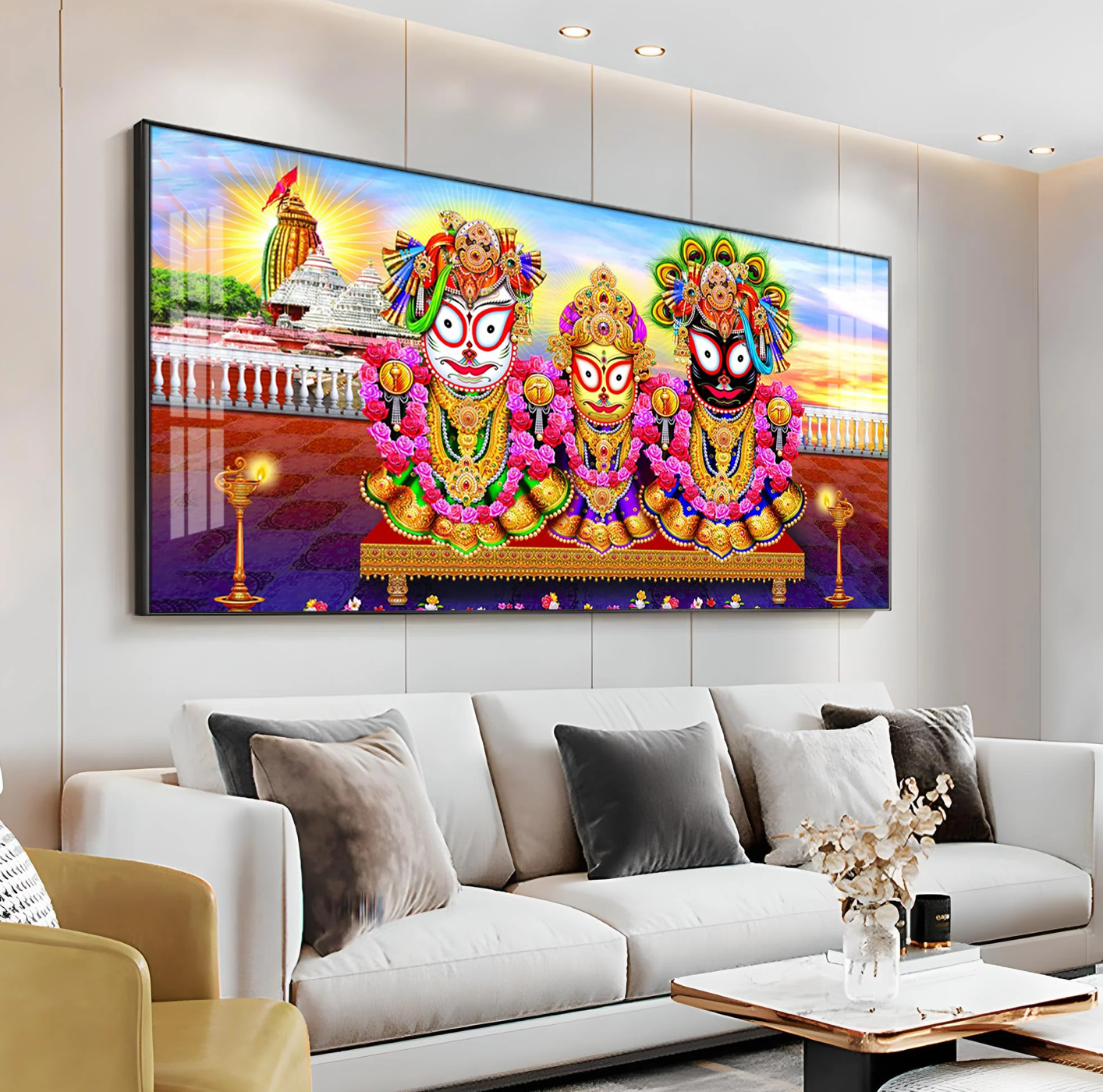 Ratha Yatra Heritage Premium Acrylic Horizontal Wall Art