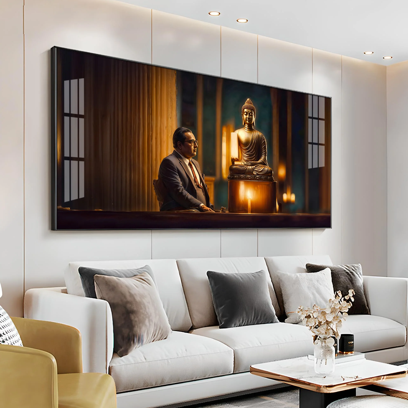 Meditative Moments Premium Acrylic Horizontal Wall Art