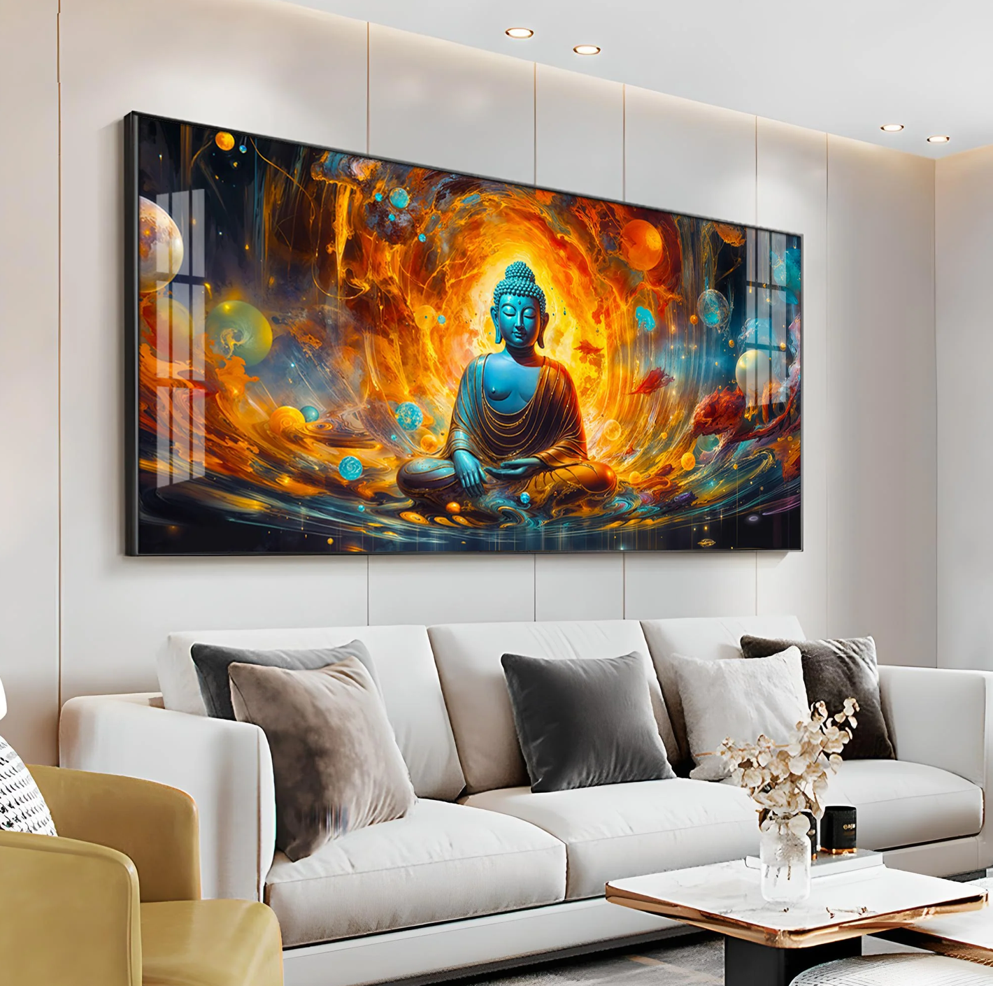 Inner Peace Canvas Premium Acrylic Horizontal Wall Art