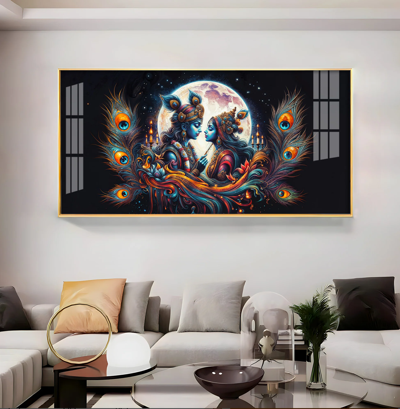 Dual Spirit One Soul Premium Acrylic Horizontal Wall Art