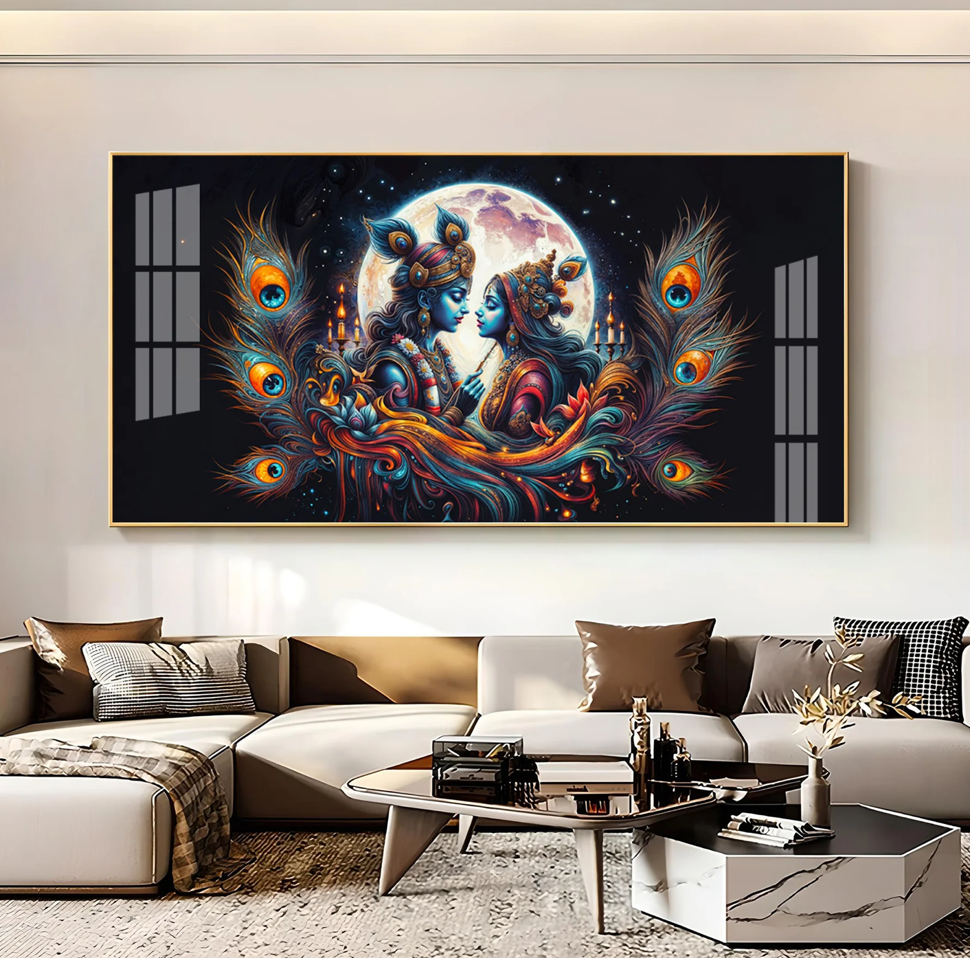 Dual Spirit One Soul Premium Acrylic Horizontal Wall Art