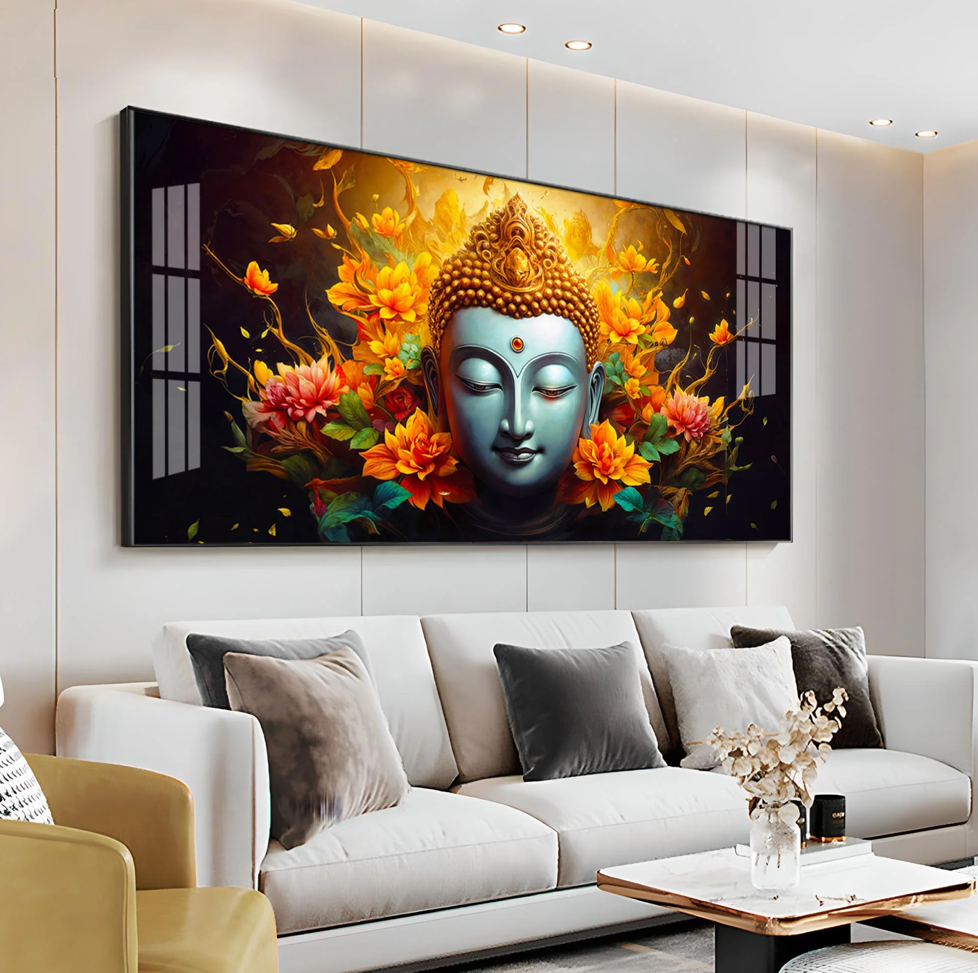 Serenity Visage Premium Acrylic Horizontal Wall Art