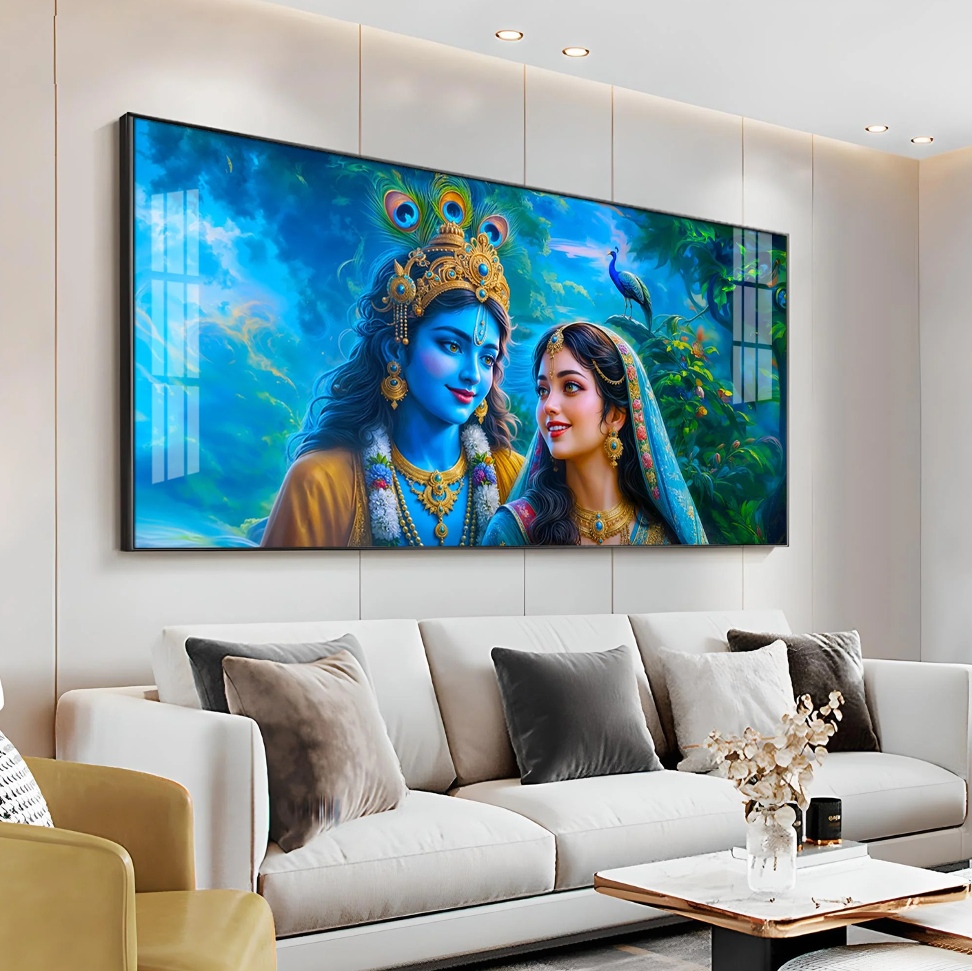 Radiant Togetherness Portrait Premium Acrylic Horizontal Wall Art