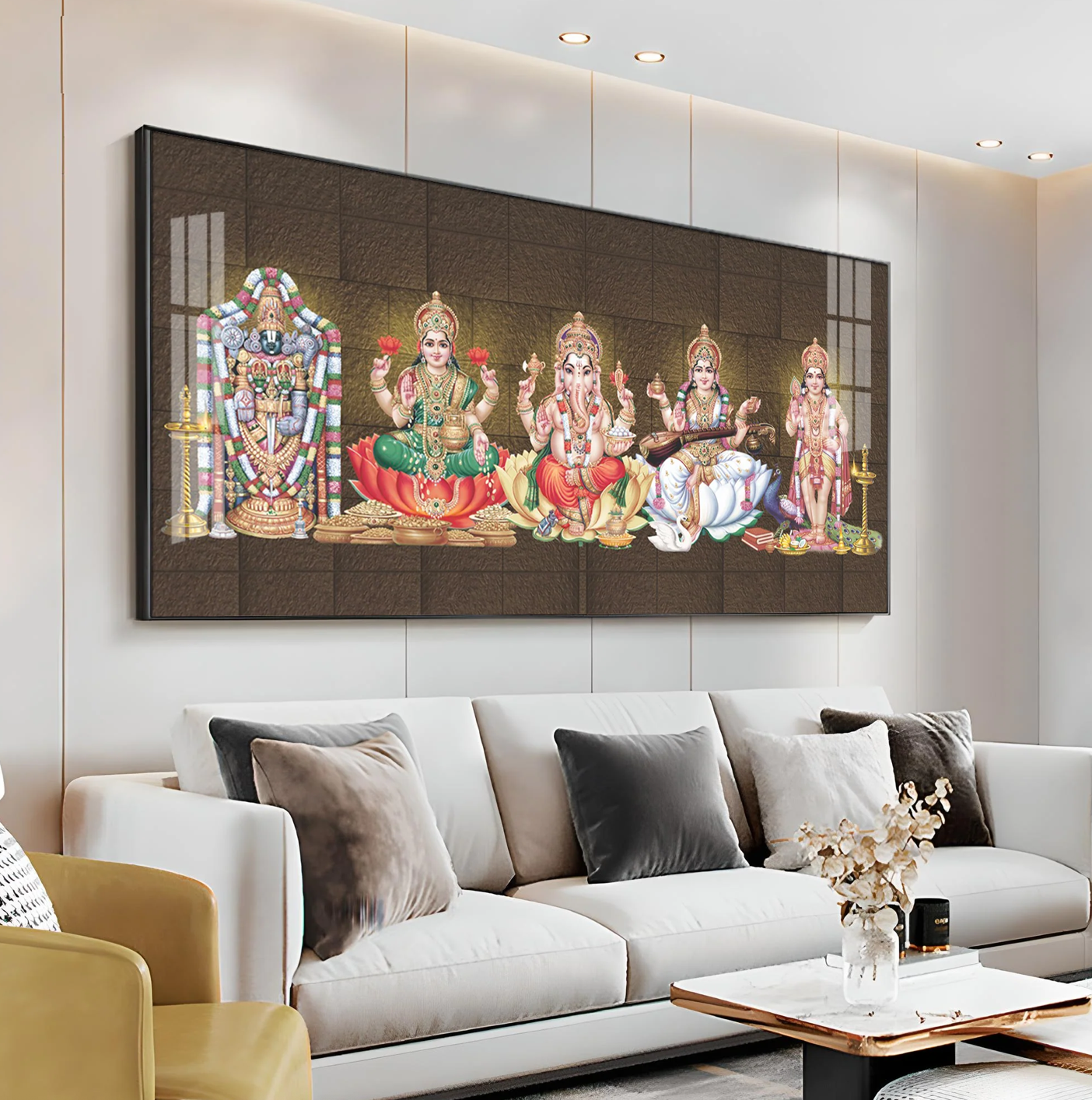 Divine Canvas Harmony Premium Acrylic Horizontal Wall Art