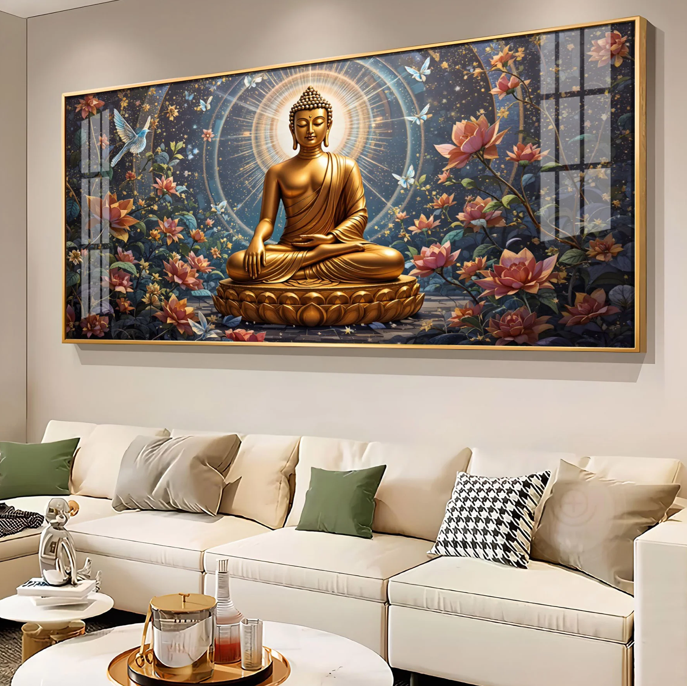 Meditative Masterpiece Premium Acrylic Horizontal Wall Art